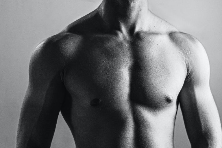 Perfect Male chest without Gynaecomastia problem